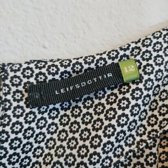 Anthropologie Leifsdottir Silk Short Sleeves Romantic Pullover Blouse Sz 12 - Picture 6 of 11